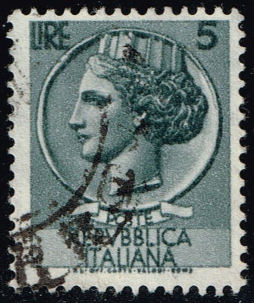 Italy #674 Italia from Syracusean Coin; Used