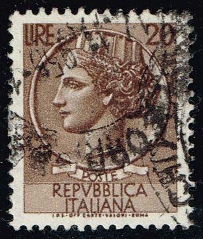 Italy #680 Italia from Syracusean Coin; Used