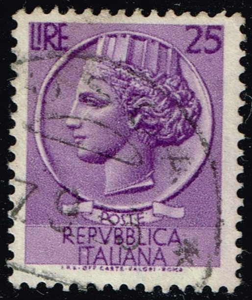 Italy #681 Italia from Syracusean Coin; Used