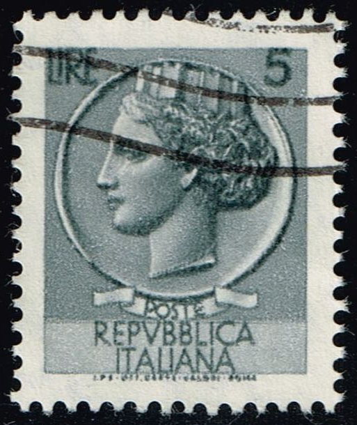 Italy #998B Italia from Syracusean Coin; Used