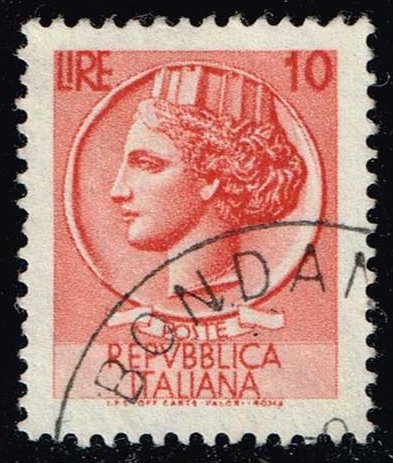 Italy #998D Italia from Syracusean Coin; Used