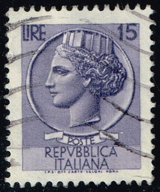 Italy #998E Italia from Syracusean Coin; Used