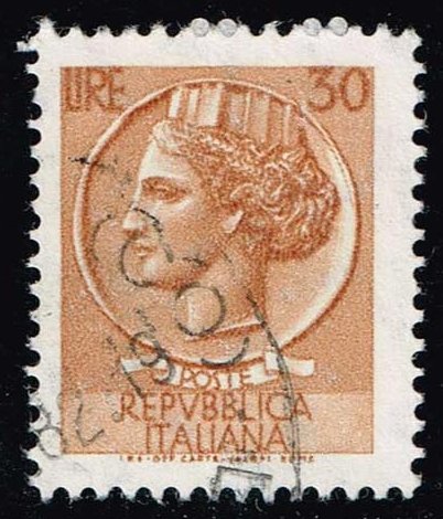 Italy #998H Italia from Syracusean Coin; Used