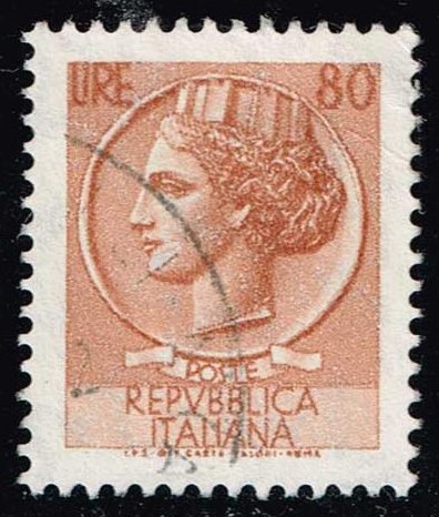 Italy #998N Italia from Syracusean Coin; Used