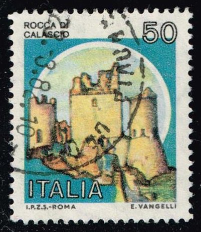 Italy #1412 Rocca di Calascio Castle; Used