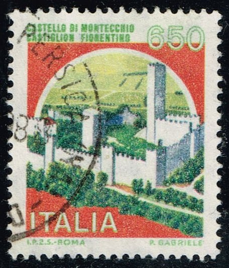 Italy #1658 Montecchio Castle; Used