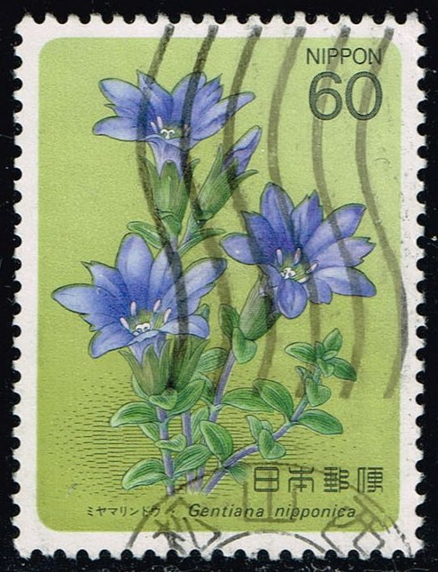 Japan #1579 Gentiana Nipponica Flower; Used