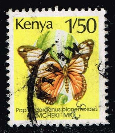 Kenya #430A Butterfly; Used