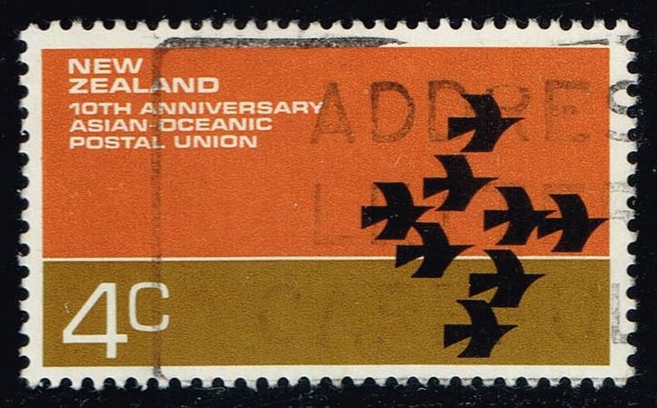 New Zealand #496 Asian-Oceanic Postal Union; Used