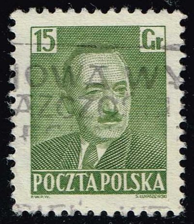 Poland #492 Pres. Boleslaw Bierut; Used