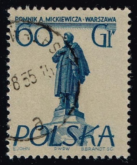 Poland #674 Adam Mickiewicz; Used