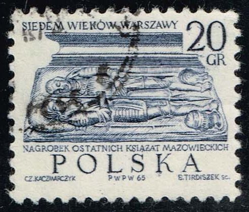 Poland #1336 Tomb of Duke of Mazovia; CTO