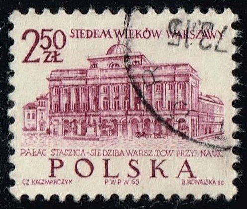Poland #1341 Staszik Palace; Used