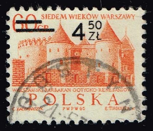 Poland #1925 Barbican Castle; Used