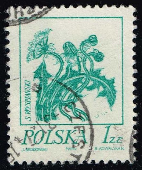 Poland #2018 Dandelion Flower; Used