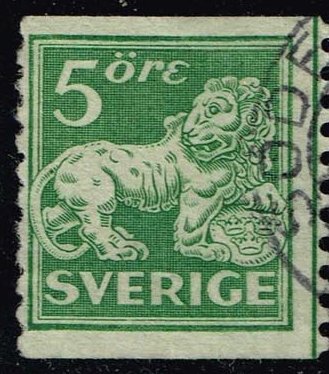 Sweden #116 Heraldic Lion; Used