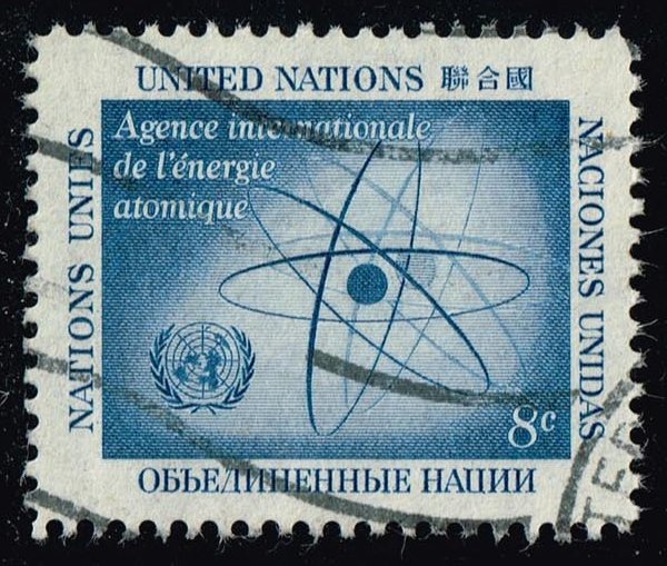 UN New York #60 Atom; Used