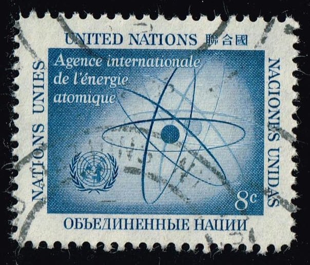 UN New York #60 Atom; Used