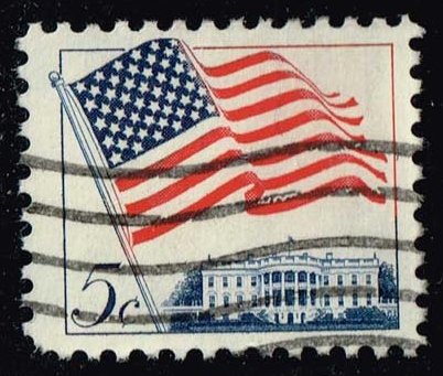 US #1208 Flag over White House; Used