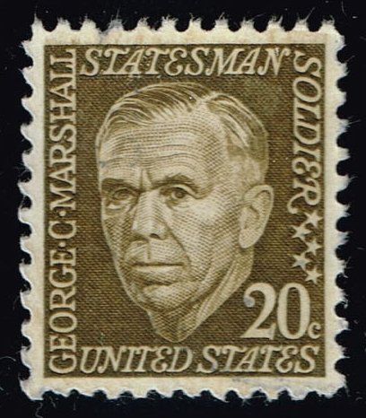 US #1289a George Marshall; Used