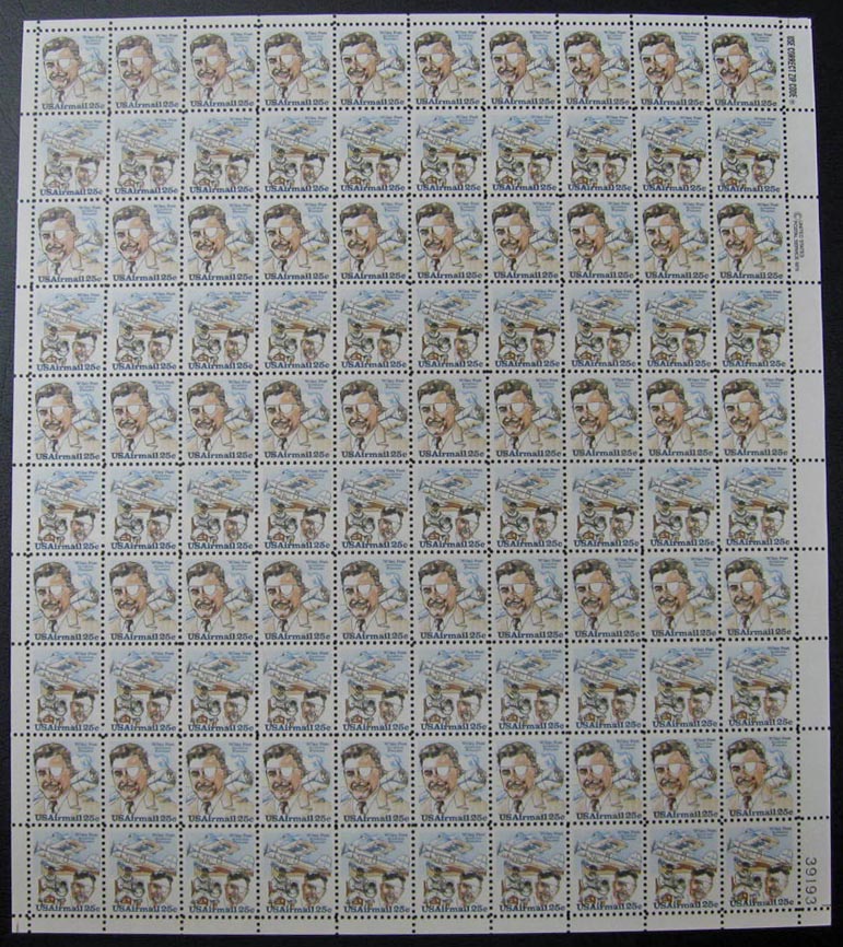 US #C95-C96 Wiley Post Sheet of 100; MNH