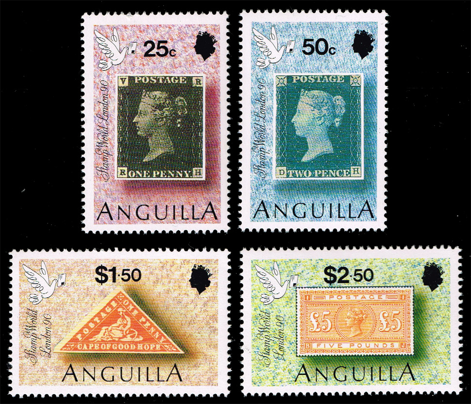 Anguilla #816-819 Stamp World London Set of 4; MNH