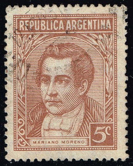 Argentina #427d Mariano Moreno; Used
