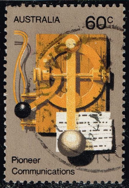 Australia #537 Communication with Morse Key; Used