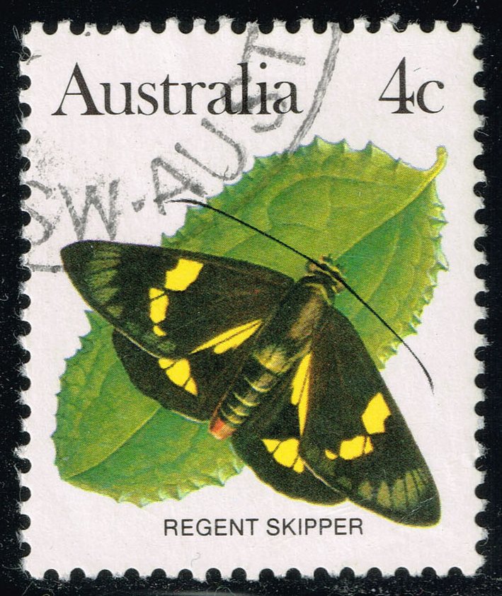 Australia #872 Regent Skipper Butterfly; Used