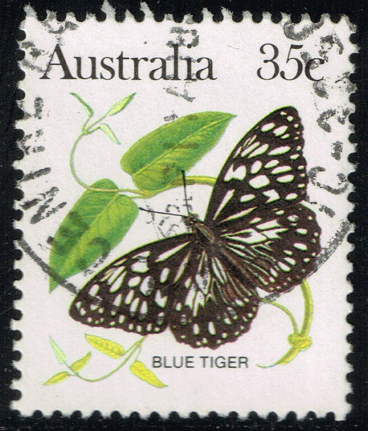 Australia #876 Blue Tiger Butterfly; Used