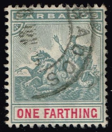 Barbados #90 Seal of the Colony; Used