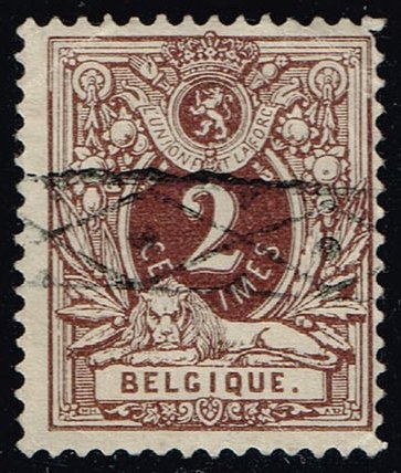 Belgium #55 Numeral; Used