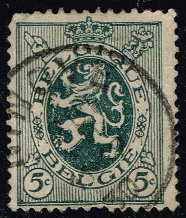 Belgium #201 Heraldic Lion; Used