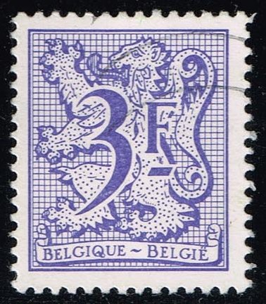 Belgium #972 Heraldic Lion; Used
