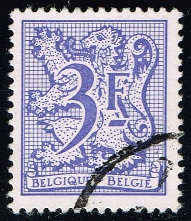 Belgium #972 Heraldic Lion; Used