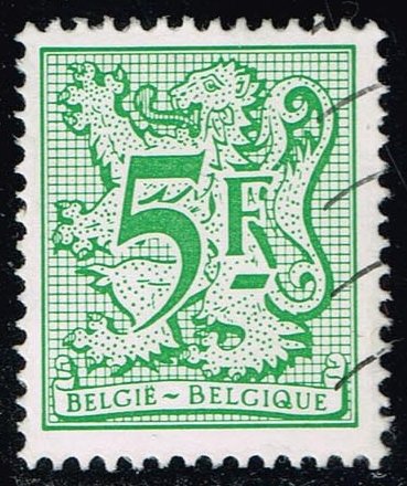 Belgium #975 Heraldic Lion; Used