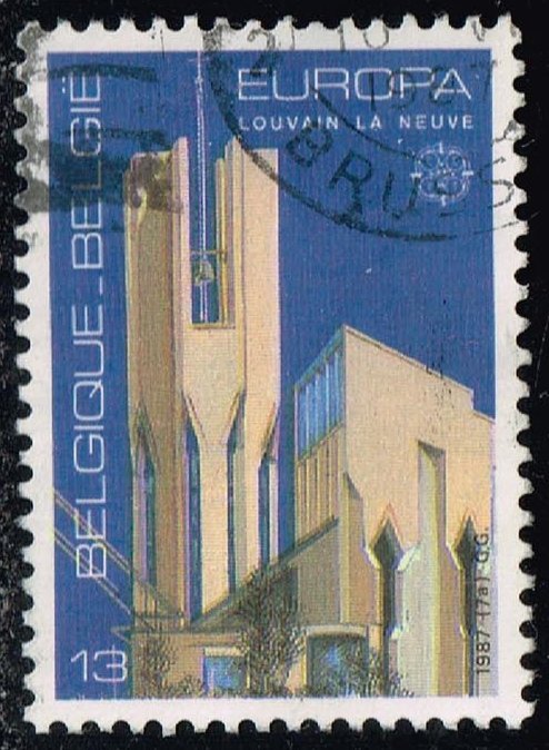 Belgium #1268 Louvain-la-Neuve Church; Used