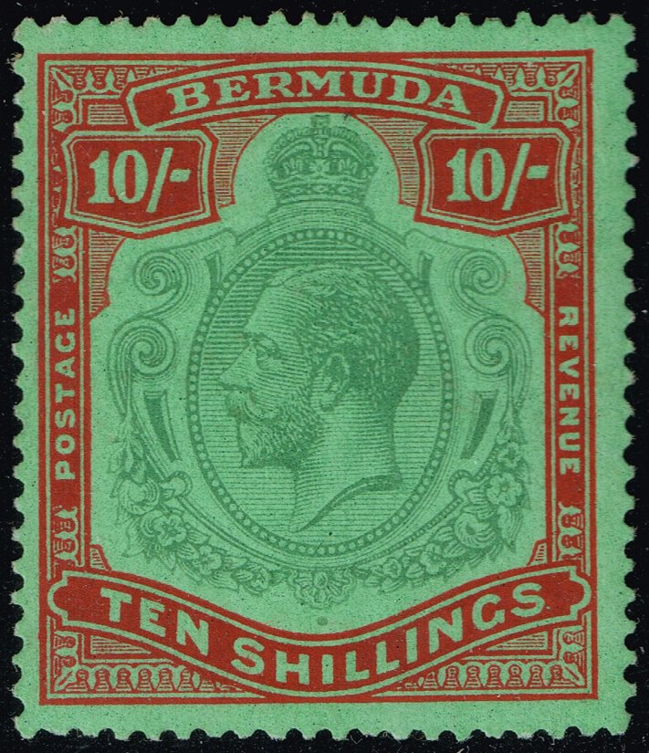 Bermuda #96a King George V; Unused