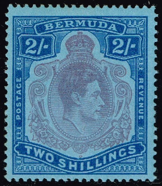 Bermuda #123 King George VI; Unused