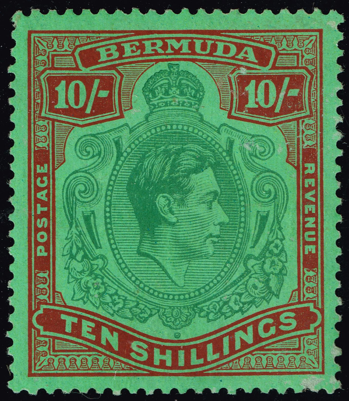 Bermuda #126 var King George VI; Unused