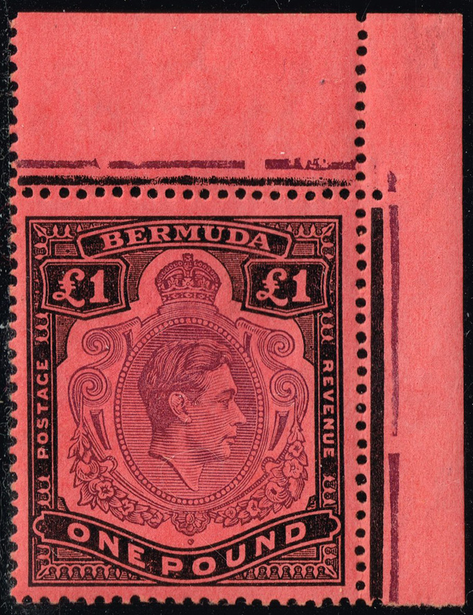 Bermuda SG #121b King George VI; MNH