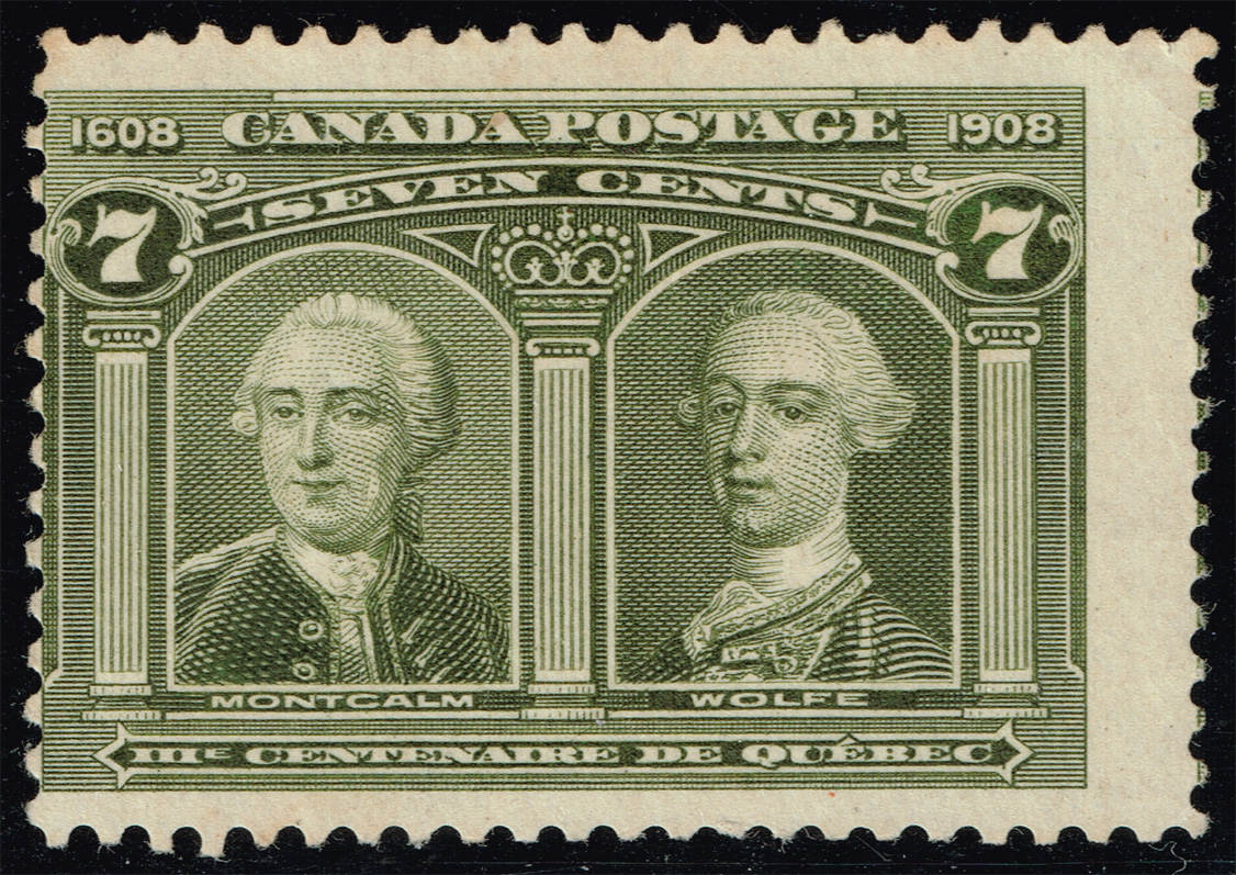 Canada #100 Generals Montcalm and Wolfe; Unused NG