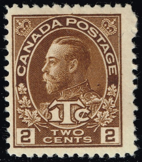 Canada #MR4 King George V; Unused