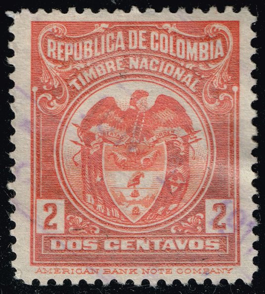 Colombia Revenue Stamp; Used