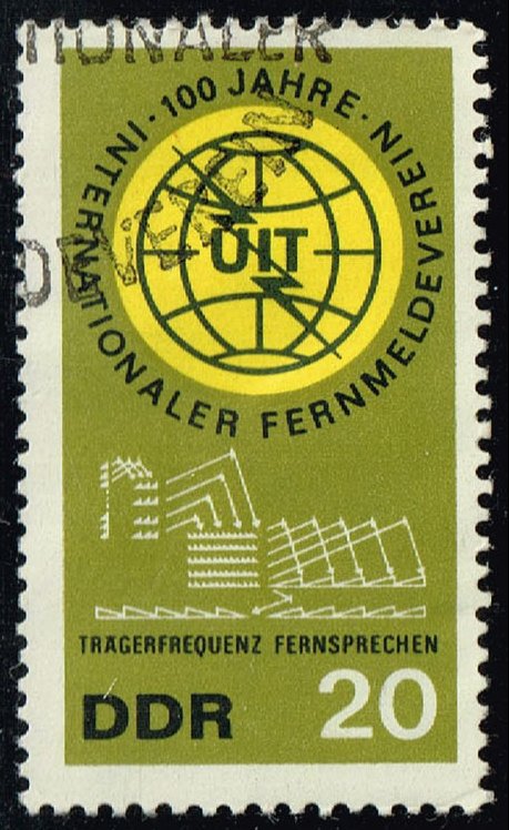 Germany DDR #771 ITU Centenary; CTO