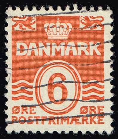 Denmark #224C Numeral; Used