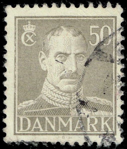 Denmark #286B King Christian X; Used