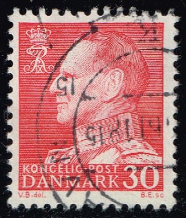 Denmark #385 King Frederik IX (non-fluor); Used