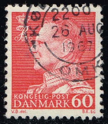 Denmark #439 King Frederik IX (non-fluor); Used