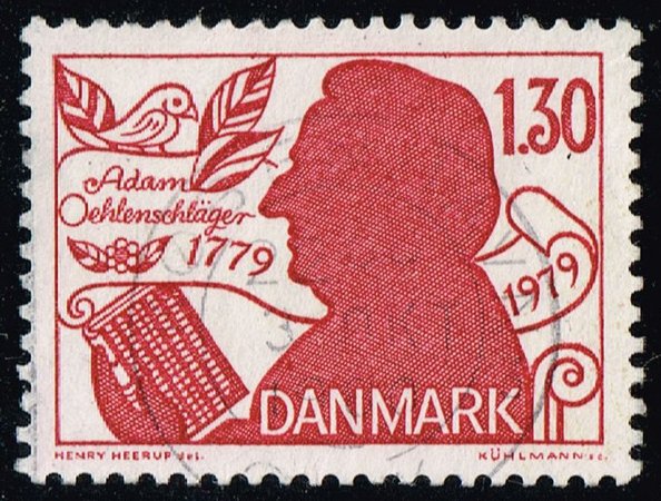 Denmark #659 Adam Oehlenschlaeger; Used